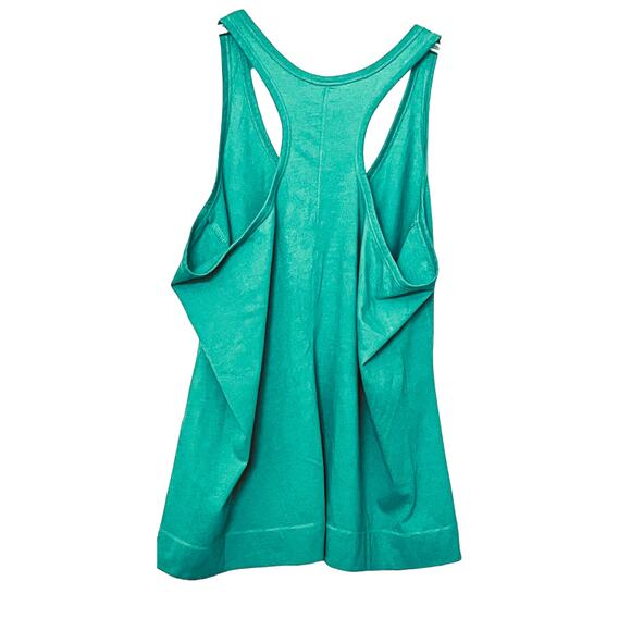 OLD NAVY ACTIVE TANK TOP,  WOMENS, L, TEAL BLUE, RACERBACK, COTTON/POLYESTER - Picture 6 of 12